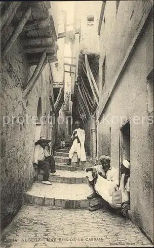 Alger Algerien Une Rue de a Casbah / Algier Algerien /