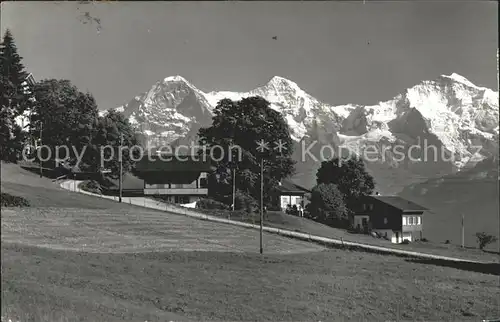 Waldegg Beatenberg Hotel Amisbuehl Eiger Moench Jungfrau Berner Alpen / Beatenberg /Bz. Interlaken