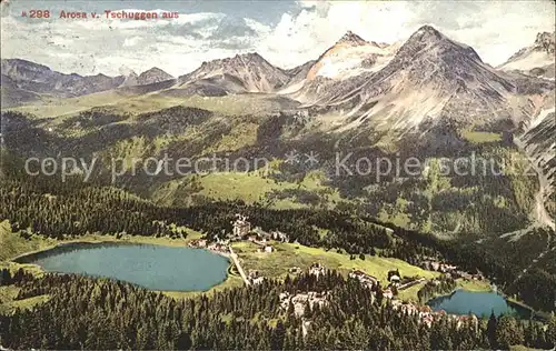 Arosa GR Von Tschuggen aus gesehen Kat. Arosa