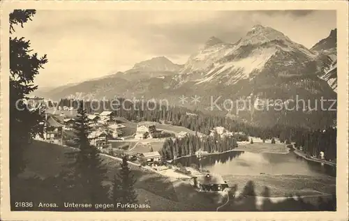 Arosa GR Untersee gegen Furkapass Kat. Arosa