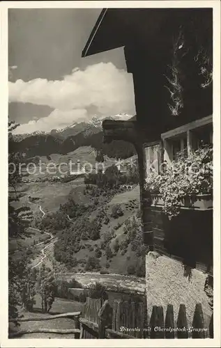 Disentis GR Wohnhaus mit Oberalpstock Gruppe Kat. Disentis