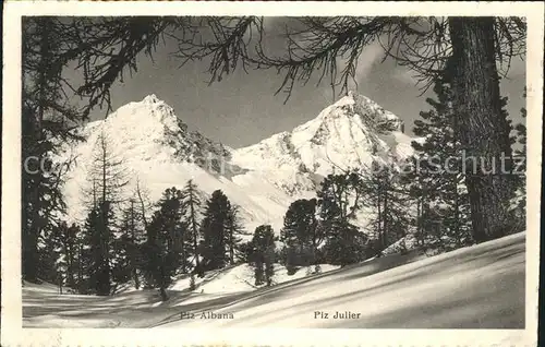 St Moritz GR Piz Albana und Piz Julier Kat. St Moritz