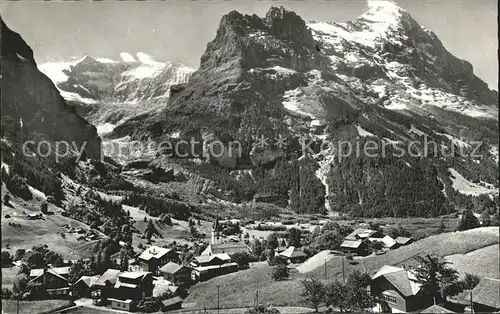 Grindelwald mit Fieschenhoerner und Eiger Kat. Grindelwald