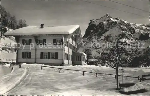 Grindelwald Naturfreundehaus Auf der Ofni Wetterhorn Berner Alpen Kat. Grindelwald