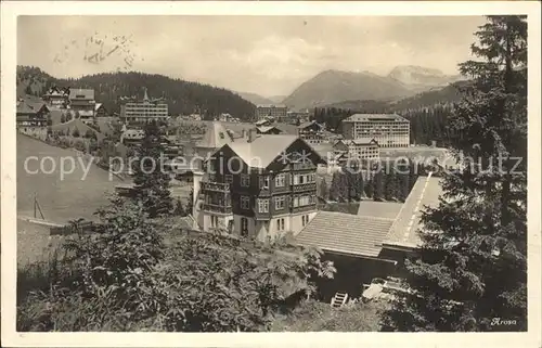 Arosa GR Ansicht mit Hotels Kat. Arosa