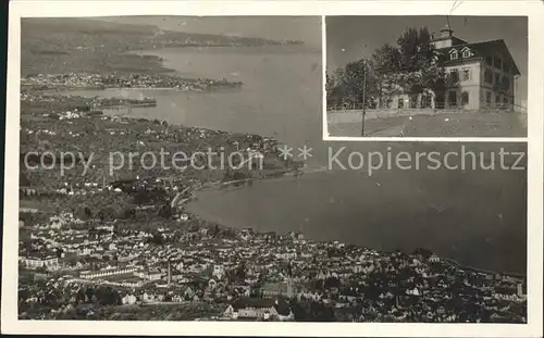 Rorschach Bodensee Blick vom Hotel Pension Fuenflaenderblick Kat. Rorschach