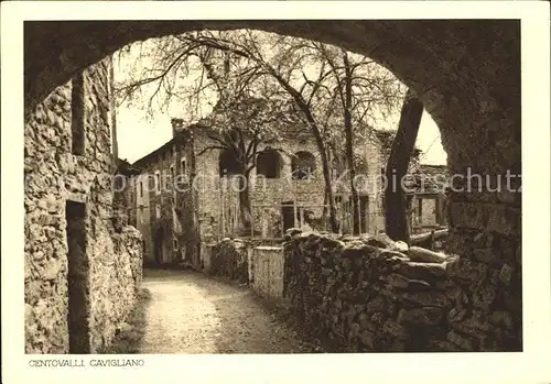 Centovalli Dorfgasse Heimatbilder Kat. Palagnedra