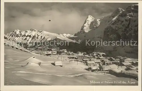 Muerren BE mit Palace Hotel des Alpes Kat. Muerren