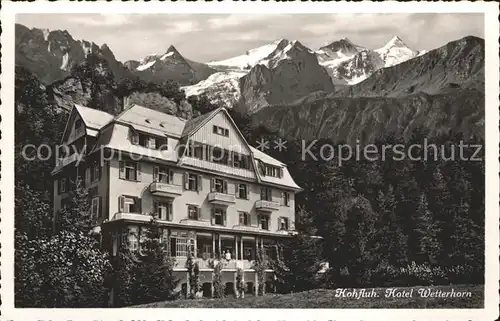 Hohfluh Bruenig BE Hotel Wetterhorn Kat. Bruenig