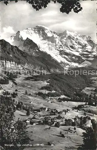 Wengen BE mit Jungfrau Kat. Wengen