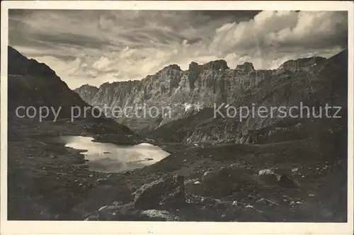 Steinalp Seeboden mit Gadmenfluh Kat. Susten