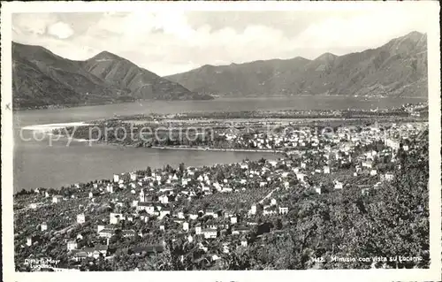 Minusio Locarno TI Panorama Lago Maggiore Alpen / Minusio /Bz. Locarno