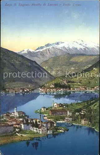 Lavena Ponte Tresa Luganersee Alpenpanorama