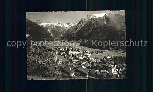 Engelberg OW Gesamtansicht mit Titlis und Spannort Alpenpanorama Kat. Engelberg