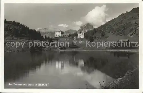 Truebsee OW mit Hotel und Hahnen Alpen Kat. Engelberg