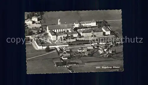 Engelberg OW Kloster Fliegeraufnahme Kat. Engelberg