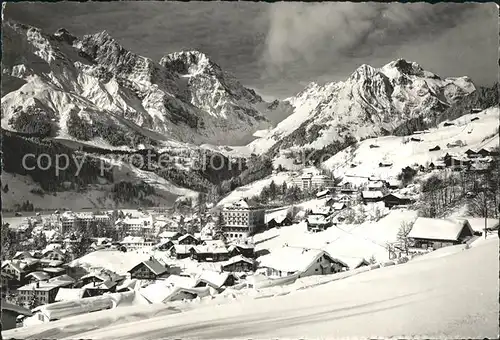 Engelberg OW Winterpanorama gegen Juchlipass Kat. Engelberg