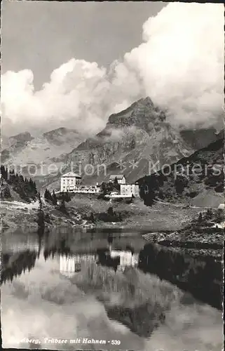 Engelberg OW Truebsee mit Hahnen Berghotel Kat. Engelberg