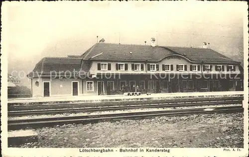 Kandersteg BE Bahnhof der Loetschbergbahn Kat. Kandersteg