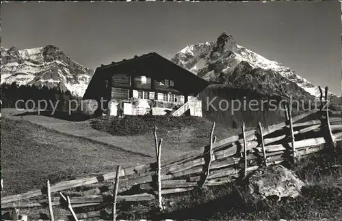 Adelboden Bauernhaus mit Grosslohner Kat. Adelboden