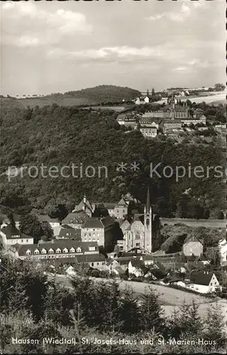 Hausen Wied St. Josephs Haus und St.Marien Haus Kat. Hausen (Wied)