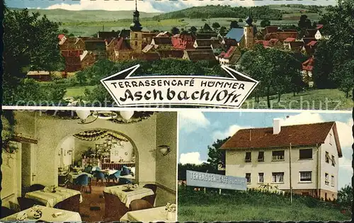 Aschbach Oberfranken Terrassencafe Huemmer Andreas Huemmer  Kat. Schluesselfeld