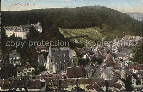 Stolberg Harz Ortsansicht Kirche Schloss Kat. Stolberg Harz