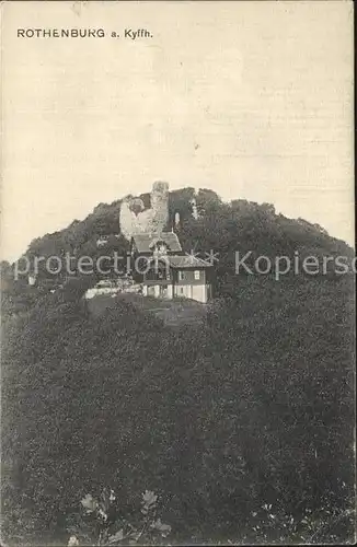 Rothenburg Kyffhaeuser Kyffhaeuser Gebirge Ruine Kat. Steinthaleben