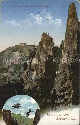 Bodetal Harz Hexentanzplatz Hirschgrund Kat. Treseburg