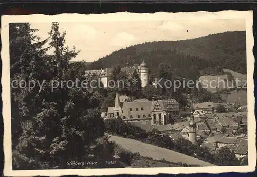 Stolberg Harz Ortsansicht Schloss Kirche Kat. Stolberg Harz