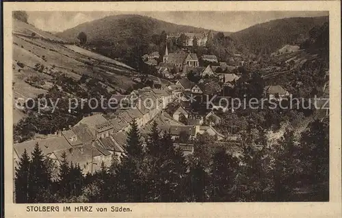 Stolberg Harz Blick von Sueden Kat. Stolberg Harz