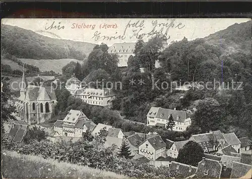 Stolberg Harz Ortsansicht Schloss Kirche Kat. Stolberg Harz