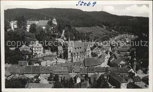 Stolberg Harz Blick von Lutherbuch Kat. Stolberg Harz