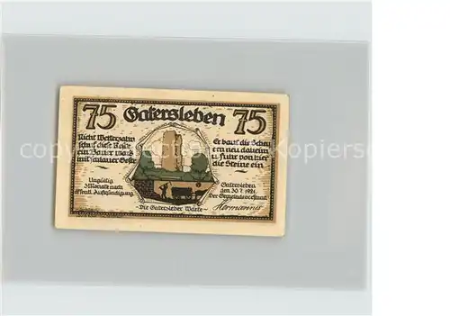 Gatersleben Max und Moritz 75 Pfennig Kat. Gatersleben