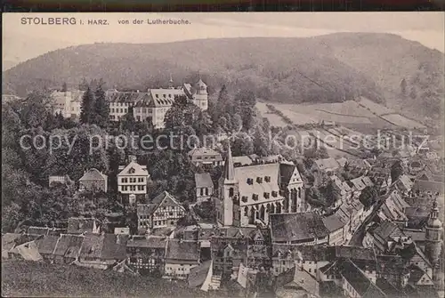 Stolberg Harz Blick von Lutherbuche Kat. Stolberg Harz