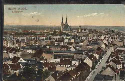 Koethen Anhalt Teilansicht Stadt Kat. Coethen