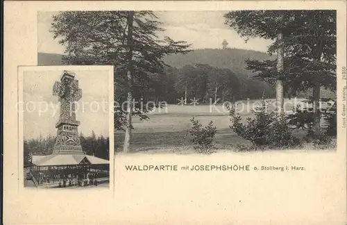 Stolberg Harz Waldpartie Josephshoehe Kat. Stolberg Harz