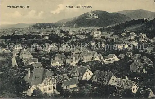 Wernigerode Harz Stadt Schloss Kat. Wernigerode