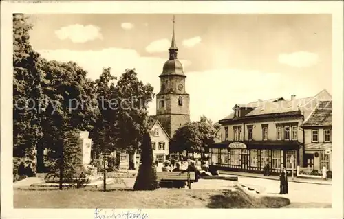 Bad Friedrichroda Blick zur Evangelischen Kirche Kat. Friedrichroda