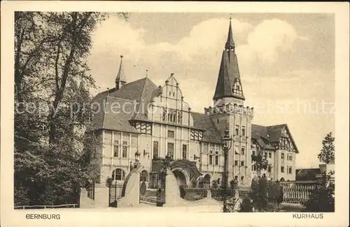 Bernburg Saale Kurhaus Kat. Bernburg