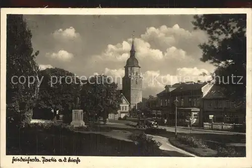 Friedrichroda Partie an der Kirche Kat. Friedrichroda