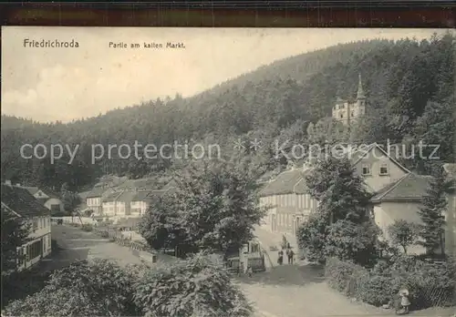 Friedrichroda Partie amkalten Markt Kat. Friedrichroda