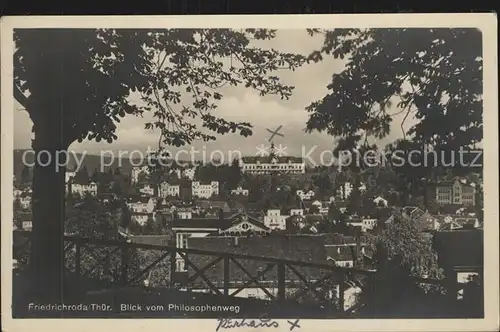 Friedrichroda blick vom Philosophenweg Kat. Friedrichroda