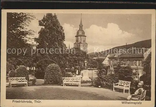 Friedrichroda Wilhelmsplatz Kat. Friedrichroda