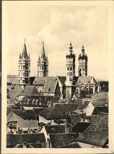 Naumburg Saale Der Dom von Suedosten Kat. Naumburg