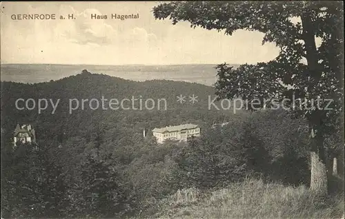 Gernrode Harz Haus Hagental Kat. Gernrode Harz