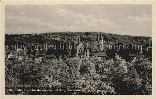 Gernrode Harz Stubenberg Sankt Cyriakuskirche Kat. Gernrode Harz