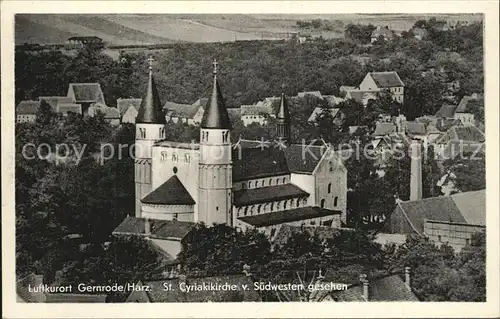 Gernrode Harz Sankt Cyriakikirche  Kat. Gernrode Harz