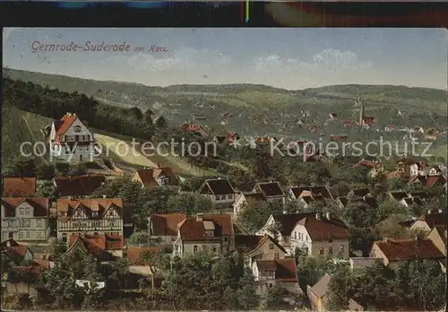 Gernrode Harz Suderode Panorama Kat. Gernrode Harz