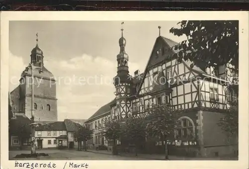 Harzgerode Markt Kat. Harzgerode